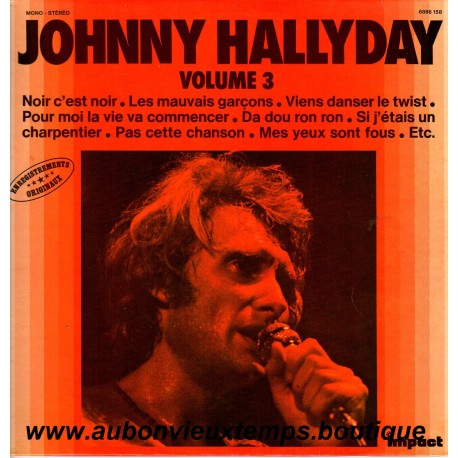 VINYL 33T JOHNNY HALLYDAY IMPACT N°3 1979 12 TITRES