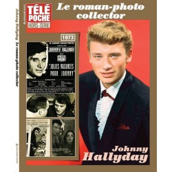 LIVRE REVUE JOHNNY HALLYDAY LE ROMAN PHOTO COLLECTOR TELE POCHE 1973