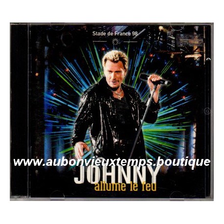 CD x 2 JOHNNY HALLYDAY - JOHNNY ALLUME LE FEU 1998