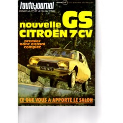 L'AUTO JOURNAL OCTOBRE 1972 - CITROEN GS 7 CV