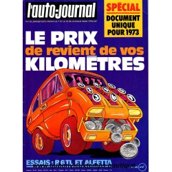 L'AUTO JOURNAL JANVIER 1973 - RENAULT 6 TL - ALFETTA