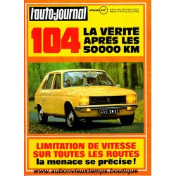 L'AUTO JOURNAL MAI 1973 - PEUGEOT 104