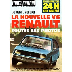 L'AUTO JOURNAL JUIN 1973 - RENAULT V6