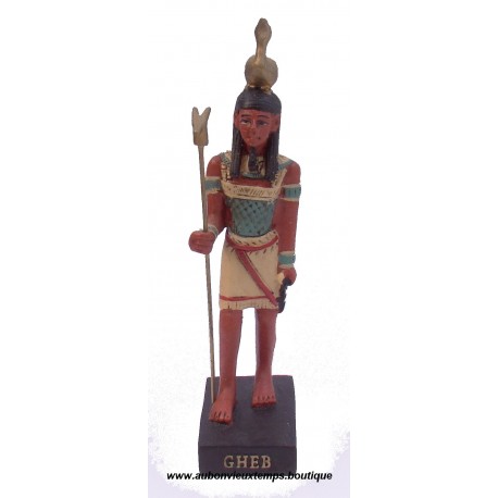 STATUETTE DIEU EGYPTIEN GHEB PLASTOY 