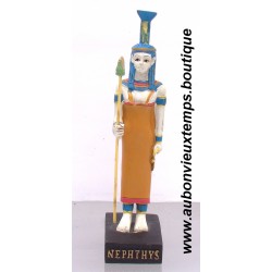 STATUETTE DIEU EGYPTIEN NEPHTHYS PLASTOY 