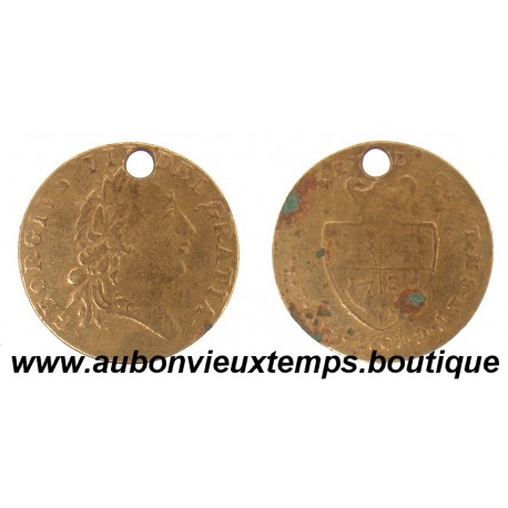 JETON GEORGES III 1701 GUINEE D'OR