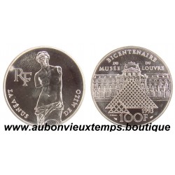 100 FRANCS 1993 - VENUS - BICENTENAIRE du MUSEE du LOUVRE - ESSAI ARGENT BE
