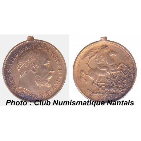 MEDAILLE DOREE EDOUARD VII