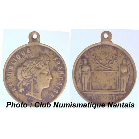 MEDAILLE BRONZE TIRAGE AU SORT CONSCRIT 1887