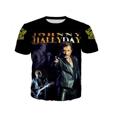 TEE SHIRT JOHNNY HALLYDAY - CHANTEUR