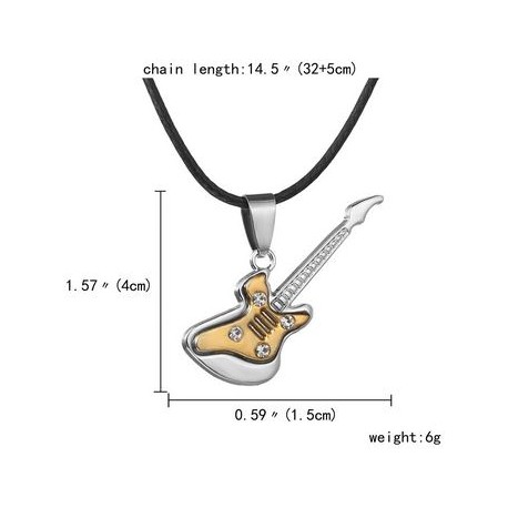 COLLIER PENDENTIF BIJOU JOHNNY HALLYDAY - GUITARE 