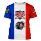 TEE SHIRT JOHNNY HALLYDAY - DRAPEAU FRANCAIS