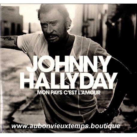 MON PAYS C'EST L'AMOUR - JOHNNY HALLYDAY VINYL BLANC 33T 